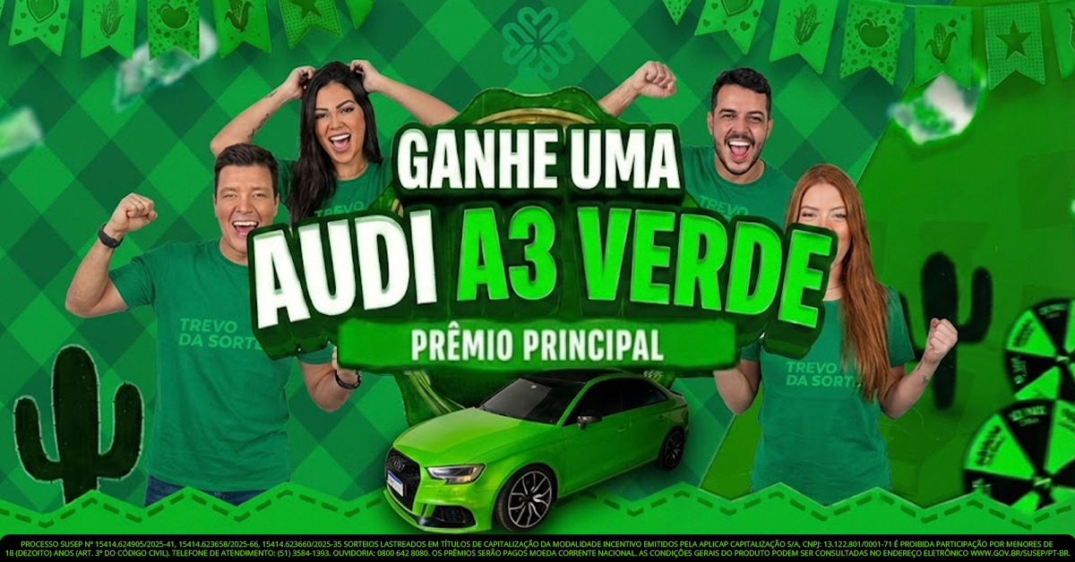 AUDI TREVO DA SORTE - 50% OFF CONCORRA R$1.000.000